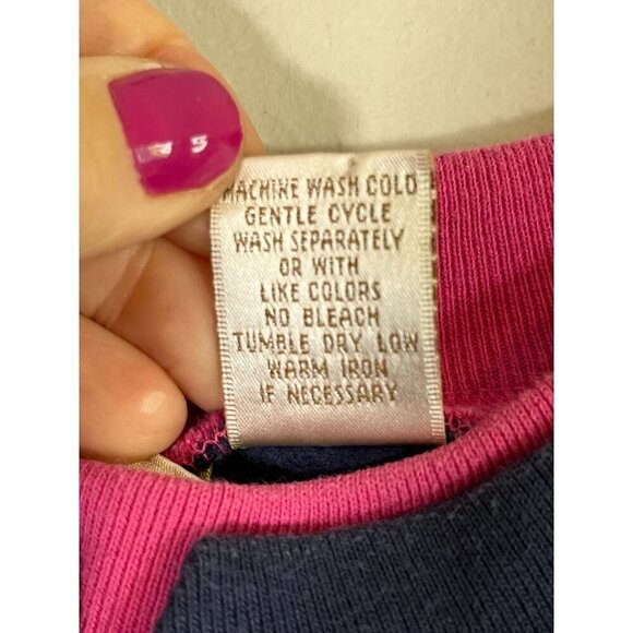 Retro Floral Embroidery Sweatshirt PL Blue Cottagecore Boho Hippie Folk Indie - Picture 8 of 11